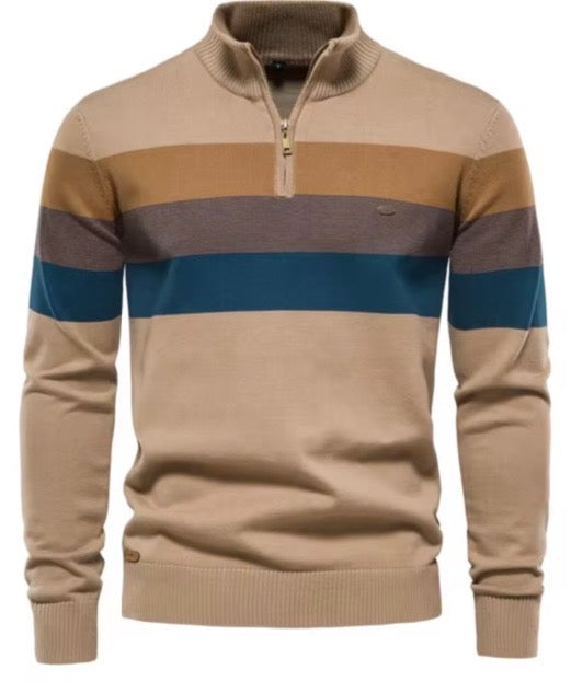 Cozy Mock-Neck Zipper Pullover Jacket