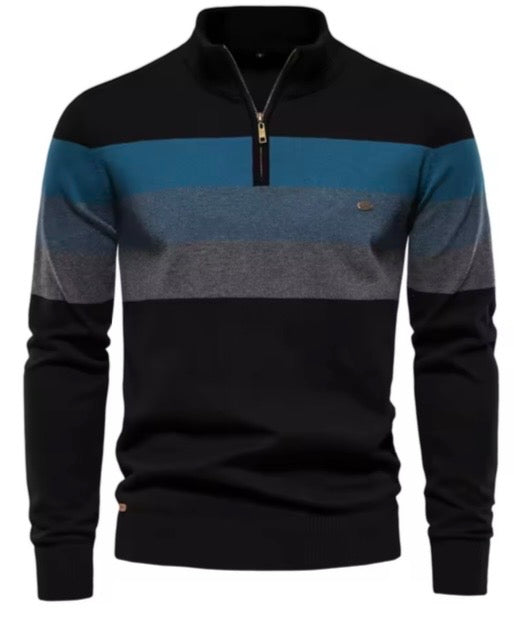 Cozy Mock-Neck Zipper Pullover Jacket