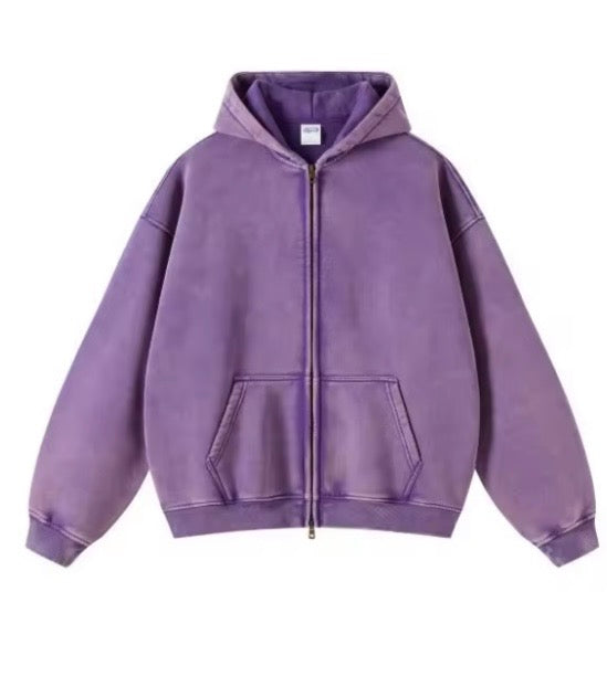 Cozy Washed Zip Hoodie
