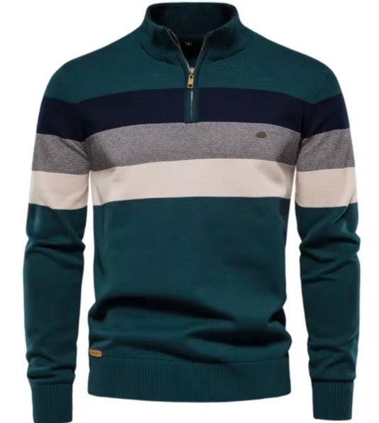 Cozy Mock-Neck Zipper Pullover Jacket