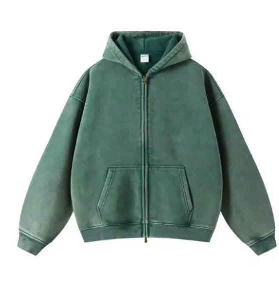 Cozy Washed Zip Hoodie