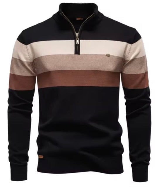 Cozy Mock-Neck Zipper Pullover Jacket