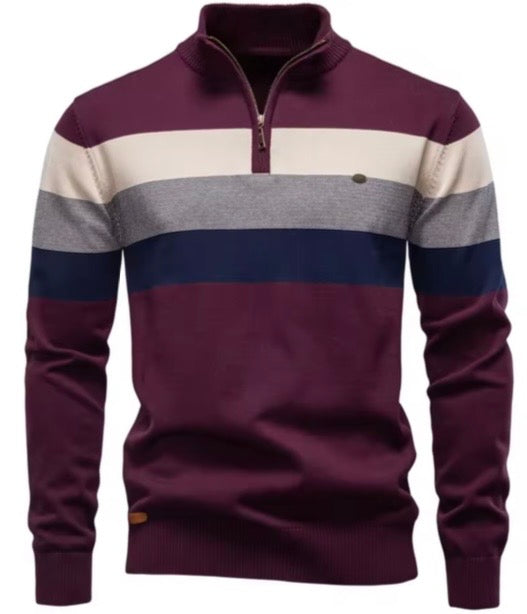 Cozy Mock-Neck Zipper Pullover Jacket