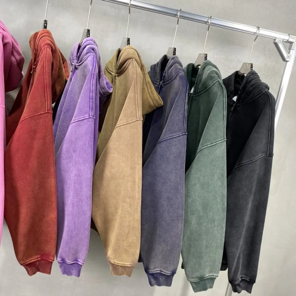 Cozy Washed Zip Hoodie
